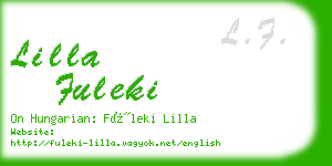 lilla fuleki business card